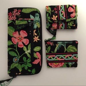 Vera Bradley Travel Organizer, Wallet, Coin Purse